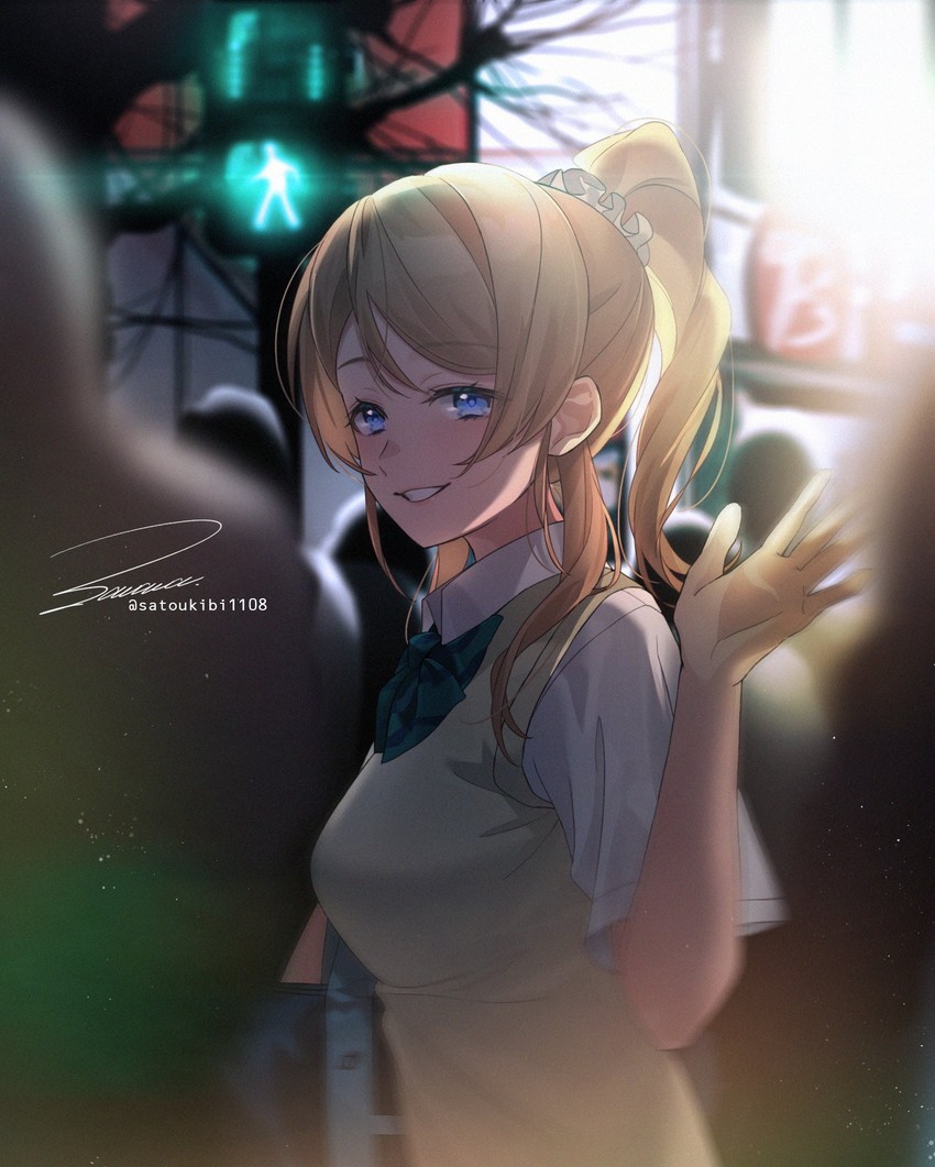 ayase eli (love live! and 1 more) drawn by zawawa_(satoukibi1108)