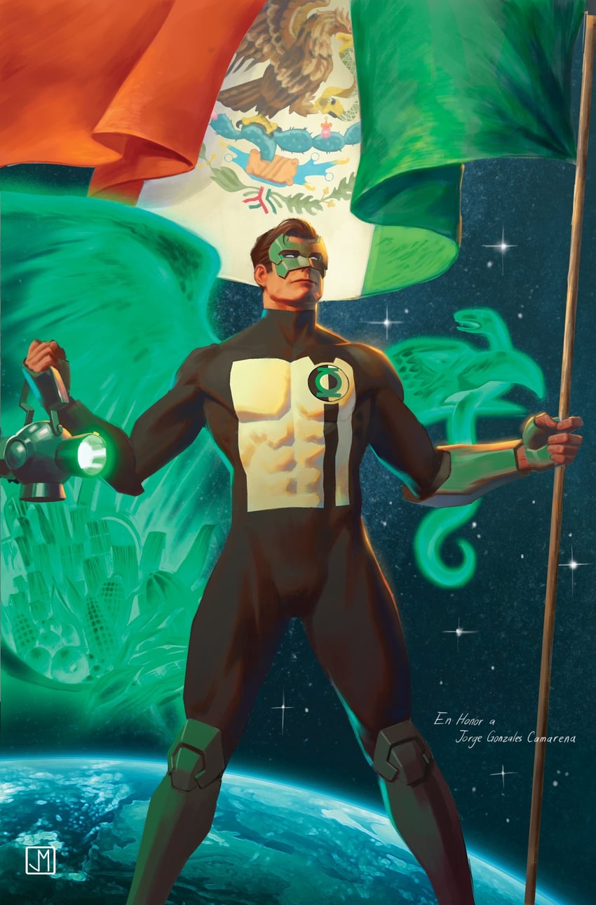 green lantern and kyle rayner (dc comics and 1 more) drawn by jorge_molina