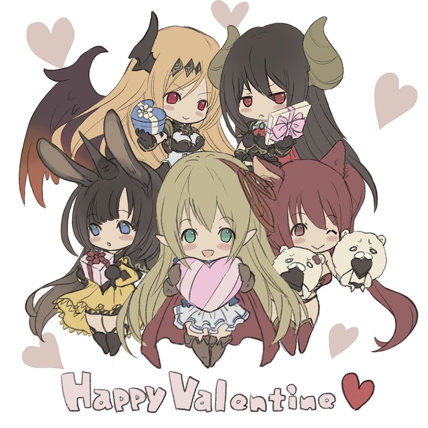 cerberus, arisa, forte, dark angel olivia, and moon al-mi'raj (shingeki no bahamut and 1 more) drawn by tachikawa_mushimaro