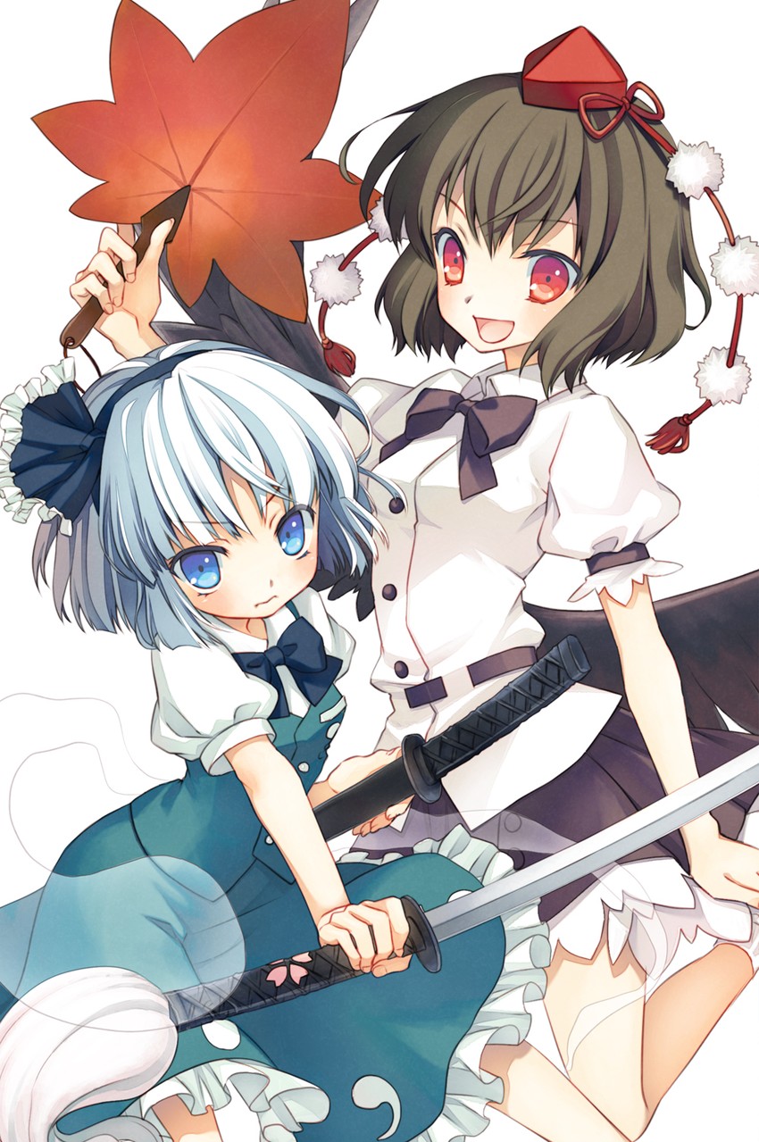 konpaku youmu and shameimaru aya (touhou) drawn by namanie