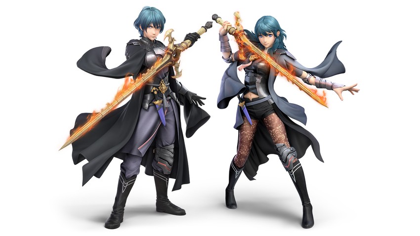 female byleth and male byleth (fire emblem and 2 more)