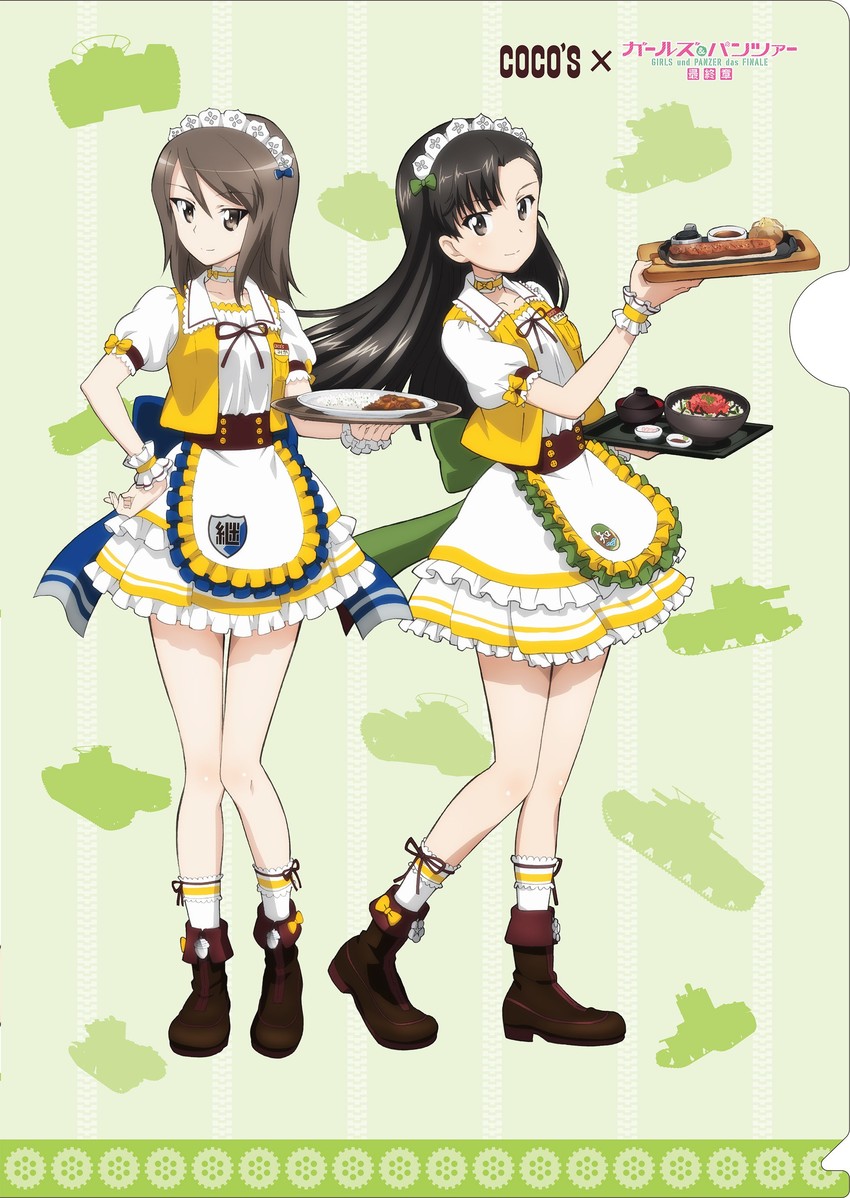 mika and nishi kinuyo (girls und panzer and 1 more)