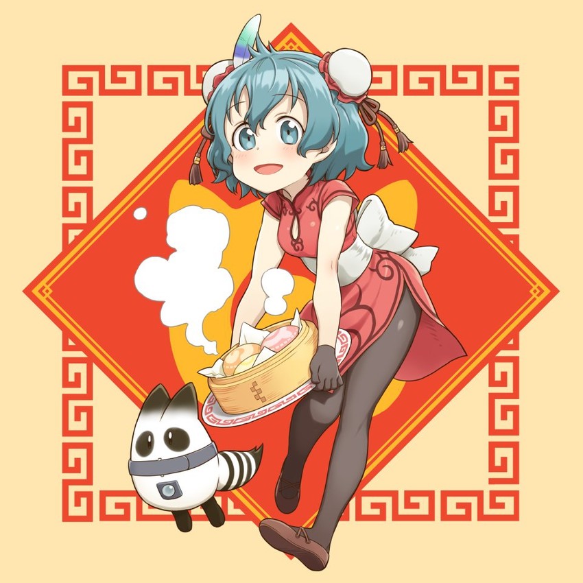 kaban and lucky beast (kemono friends) drawn by nishizawa_shuuji