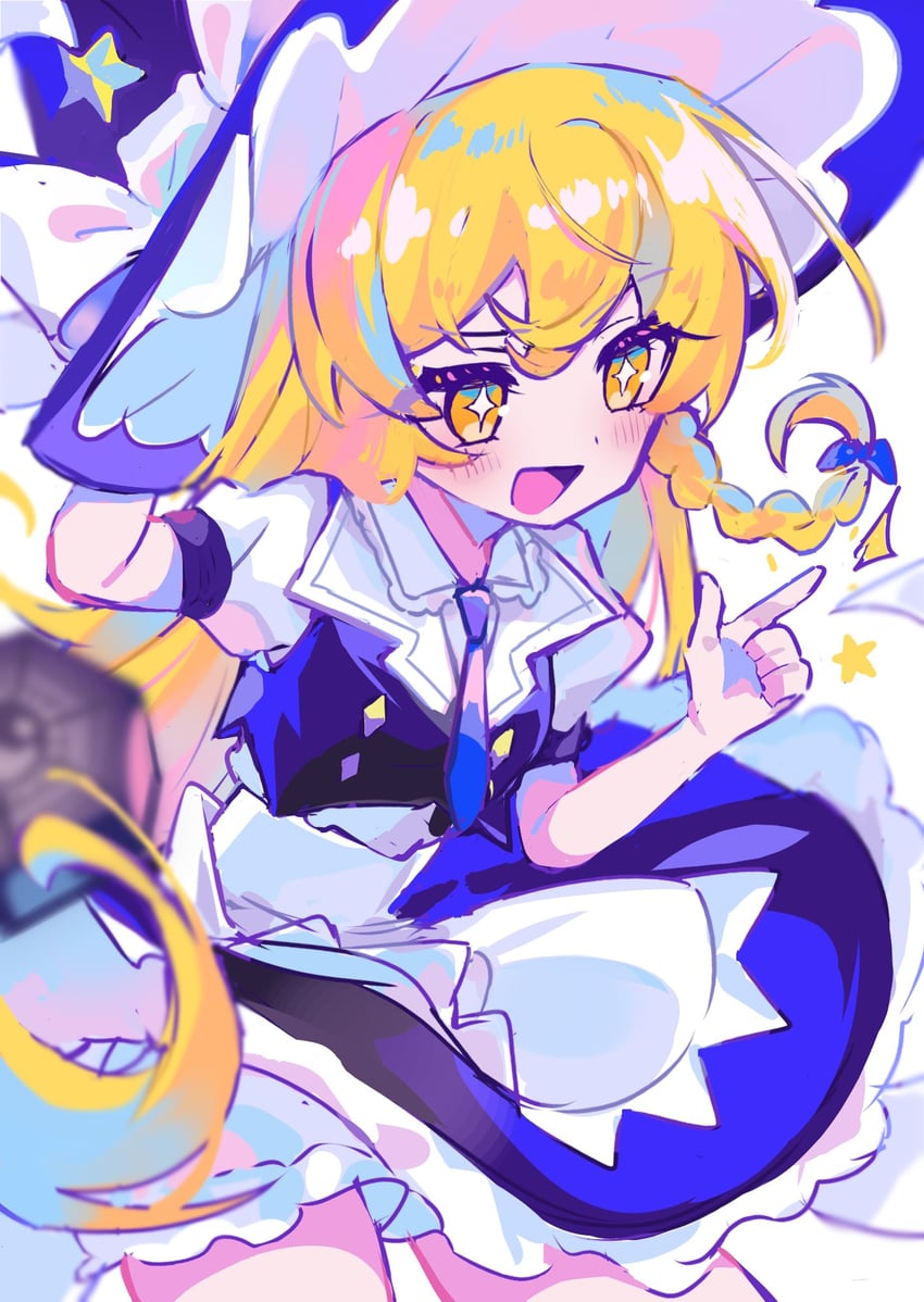 kirisame marisa (touhou and 1 more) drawn by nekomarurio