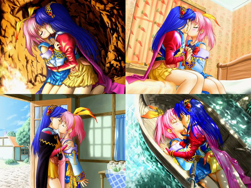 parfait sucreal and reinette kirsche (little witch parfait and 1 more) drawn by kishiue_daisaku