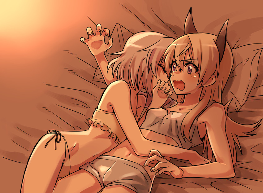 sanya v. litvyak and eila ilmatar juutilainen (world witches series and 1 more) drawn by 147