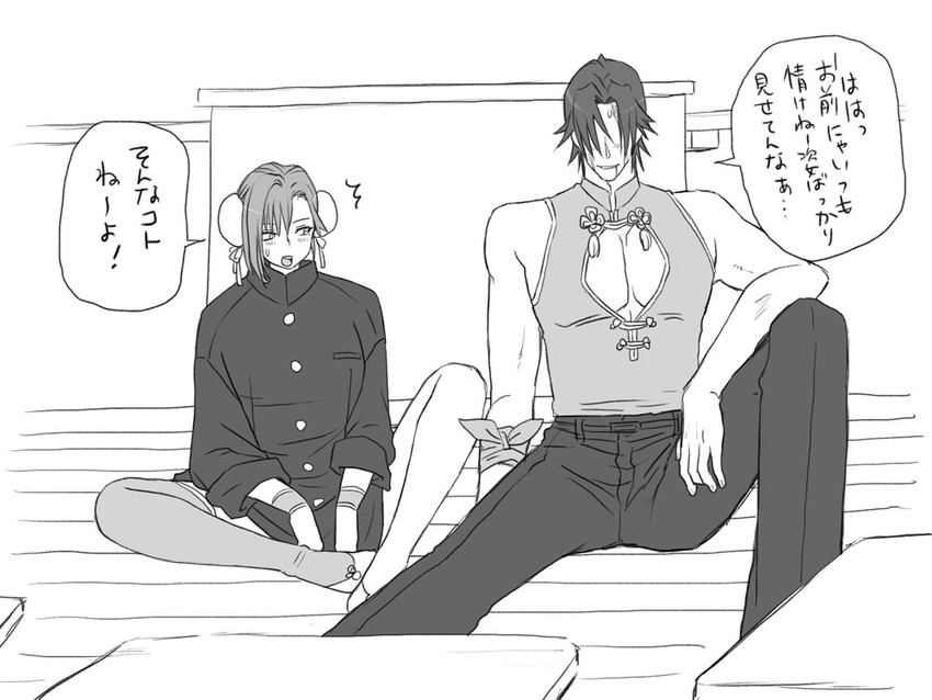 chun-li, igarashi kyou, and hasumi souji (street fighter and 1 more) drawn by eroe