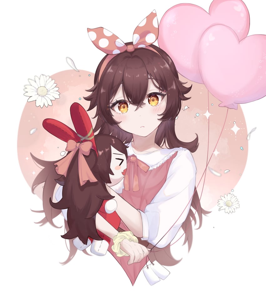 amber and baron bunny (genshin impact) drawn by rereregi-66