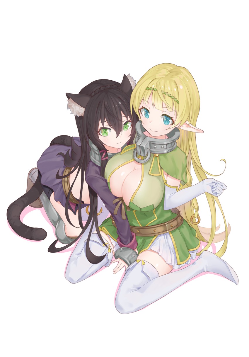shera l. greenwood and rem galeu (isekai maou to shoukan shoujo no dorei majutsu) drawn by koromo_take