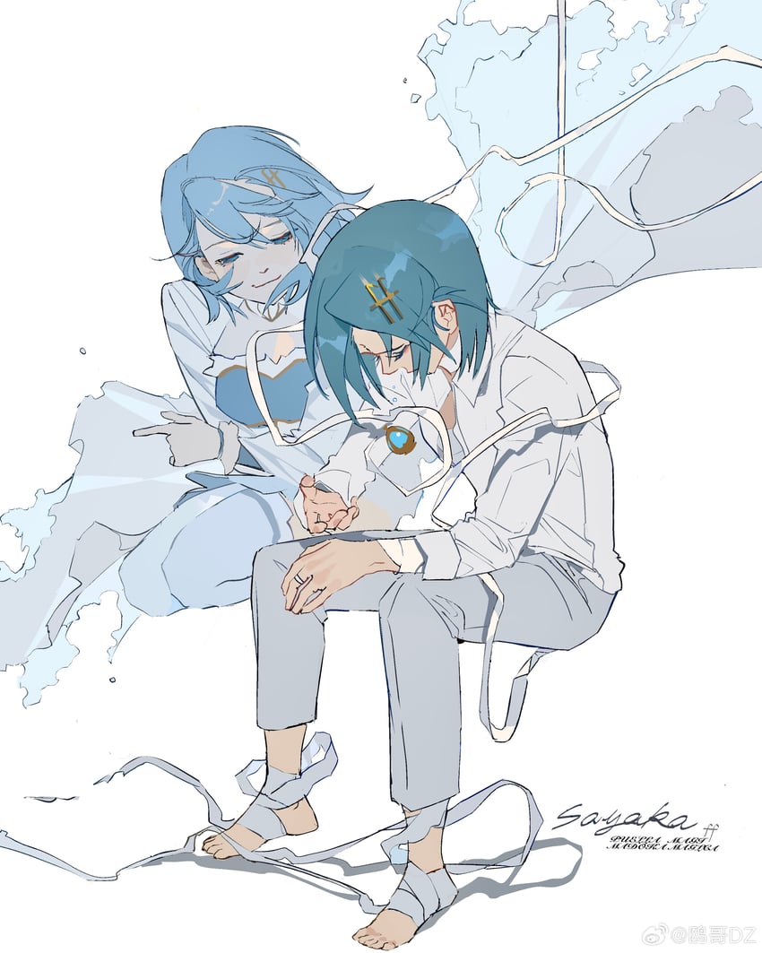 miki sayaka (mahou shoujo madoka magica) drawn by ouge_dz
