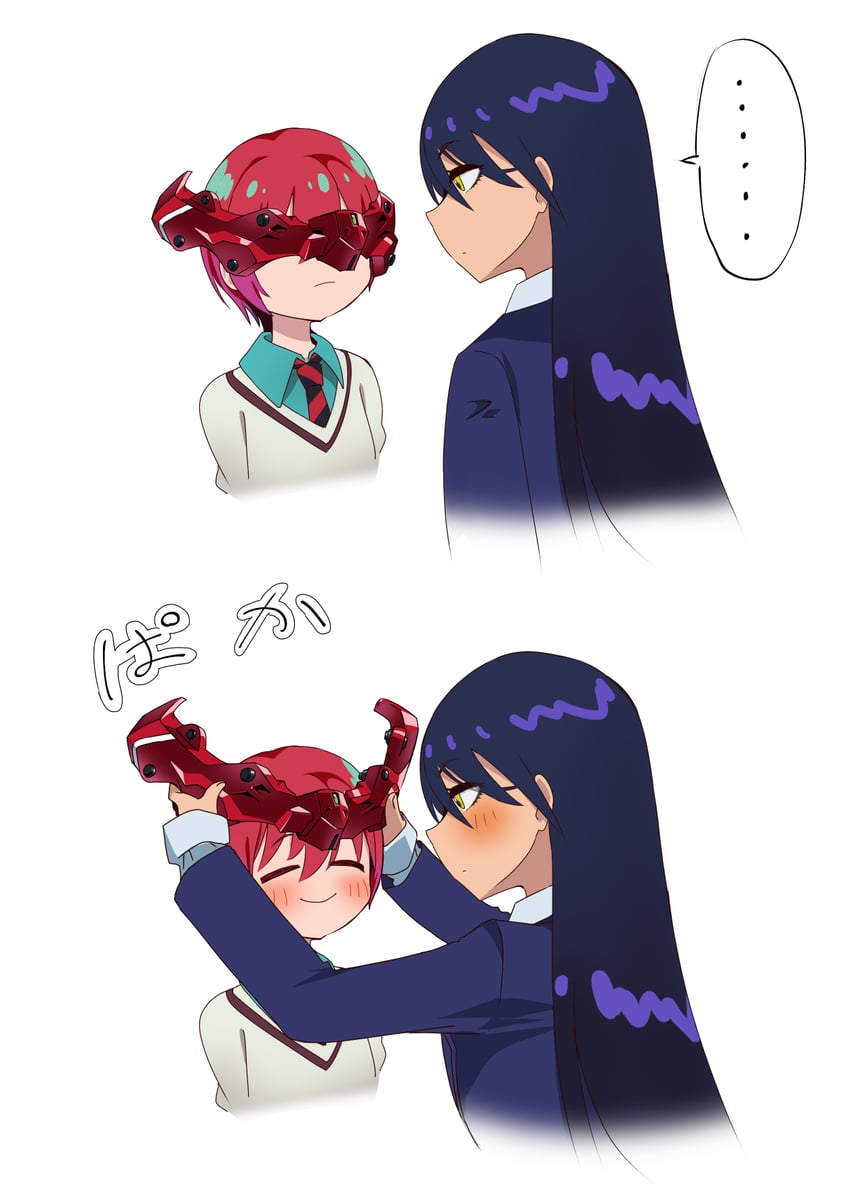 amate yuzuriha and nyaan (gundam and 1 more) drawn by ryokasaka