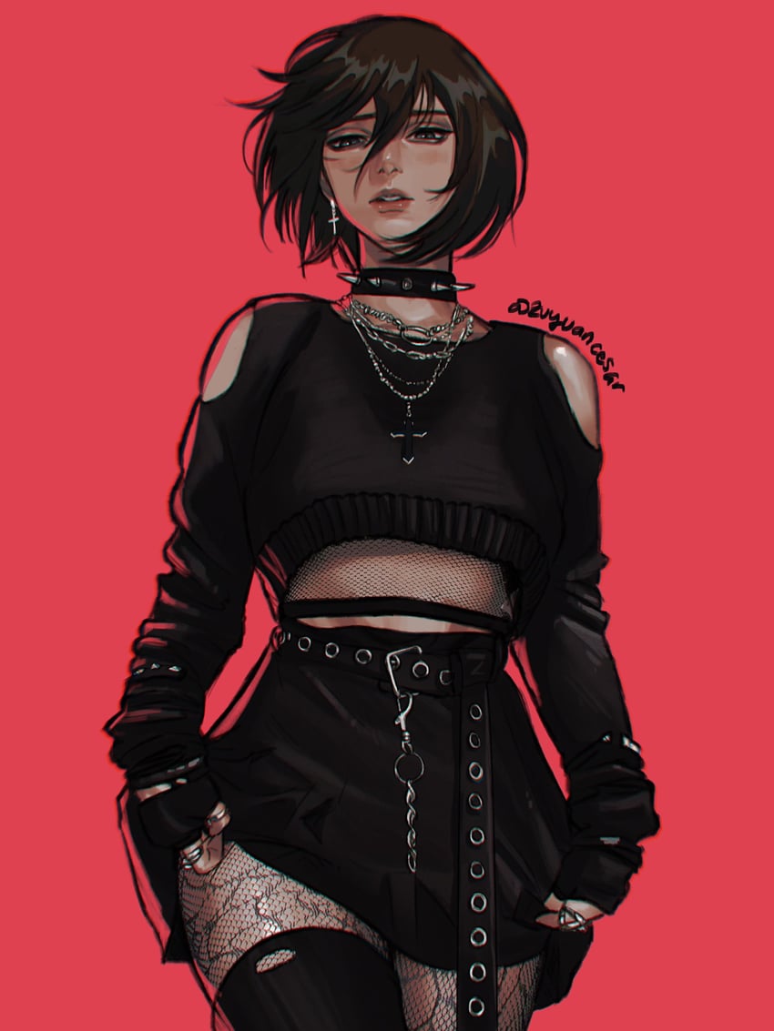 mikasa ackerman (shingeki no kyojin) drawn by zu_yuan_cesar