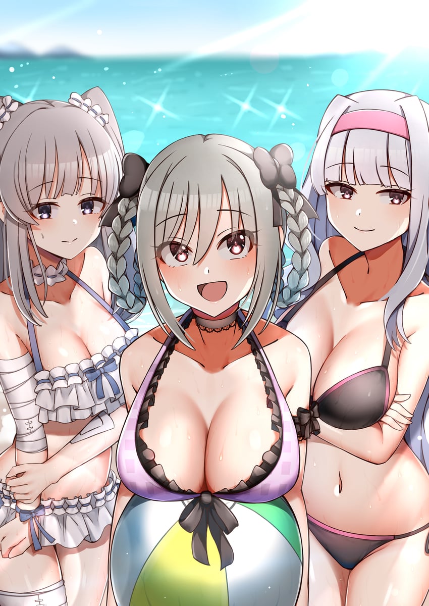 shijou takane, kanzaki ranko, and yukoku kiriko (idolmaster and 2 more) drawn by mabanna