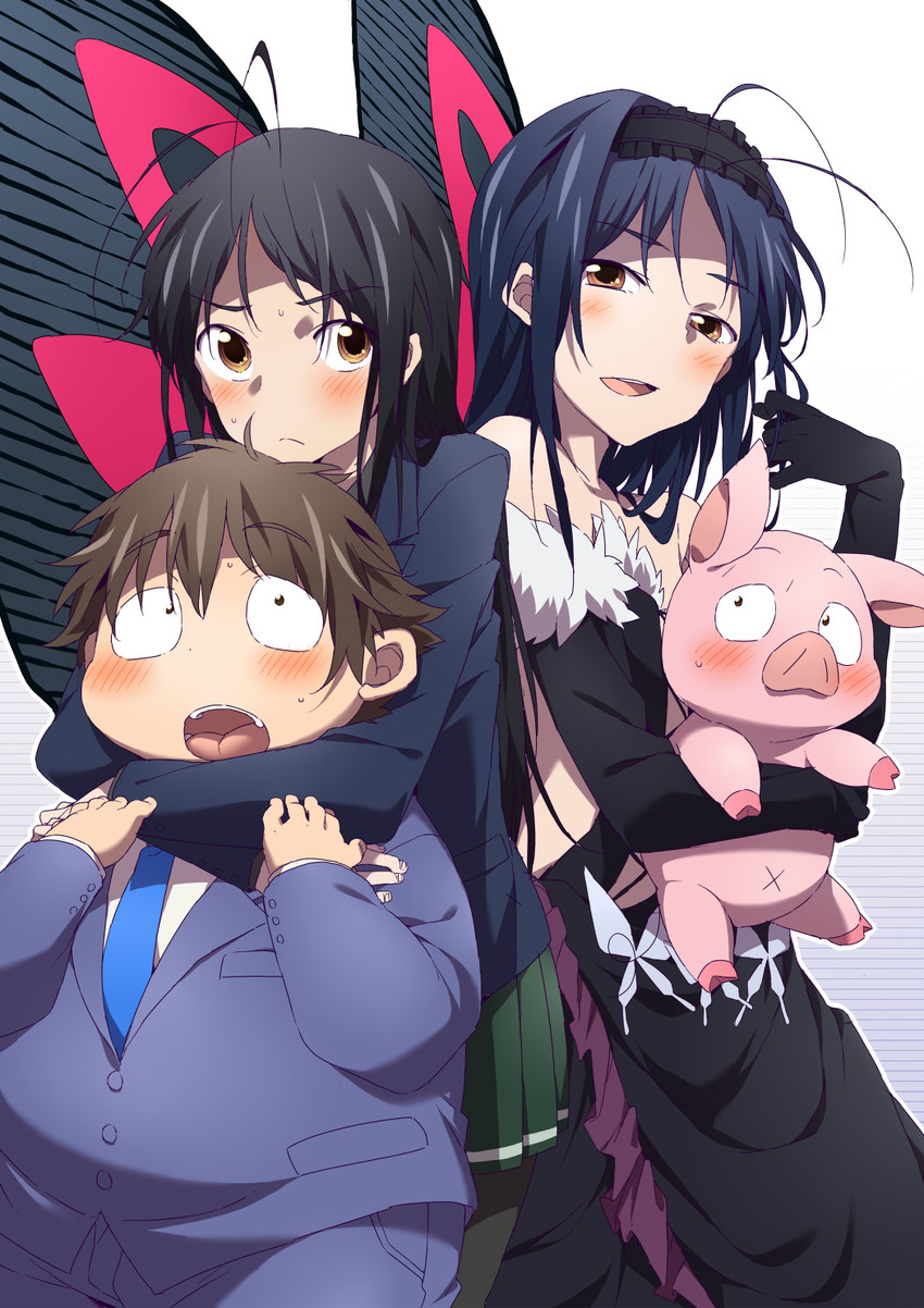 kuroyukihime and arita haruyuki (accel world) drawn by purasu_no_konbu