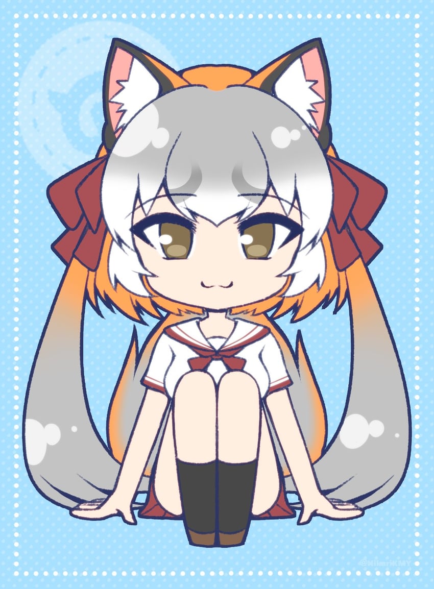 island fox (kemono friends and 1 more) drawn by hikarikmy