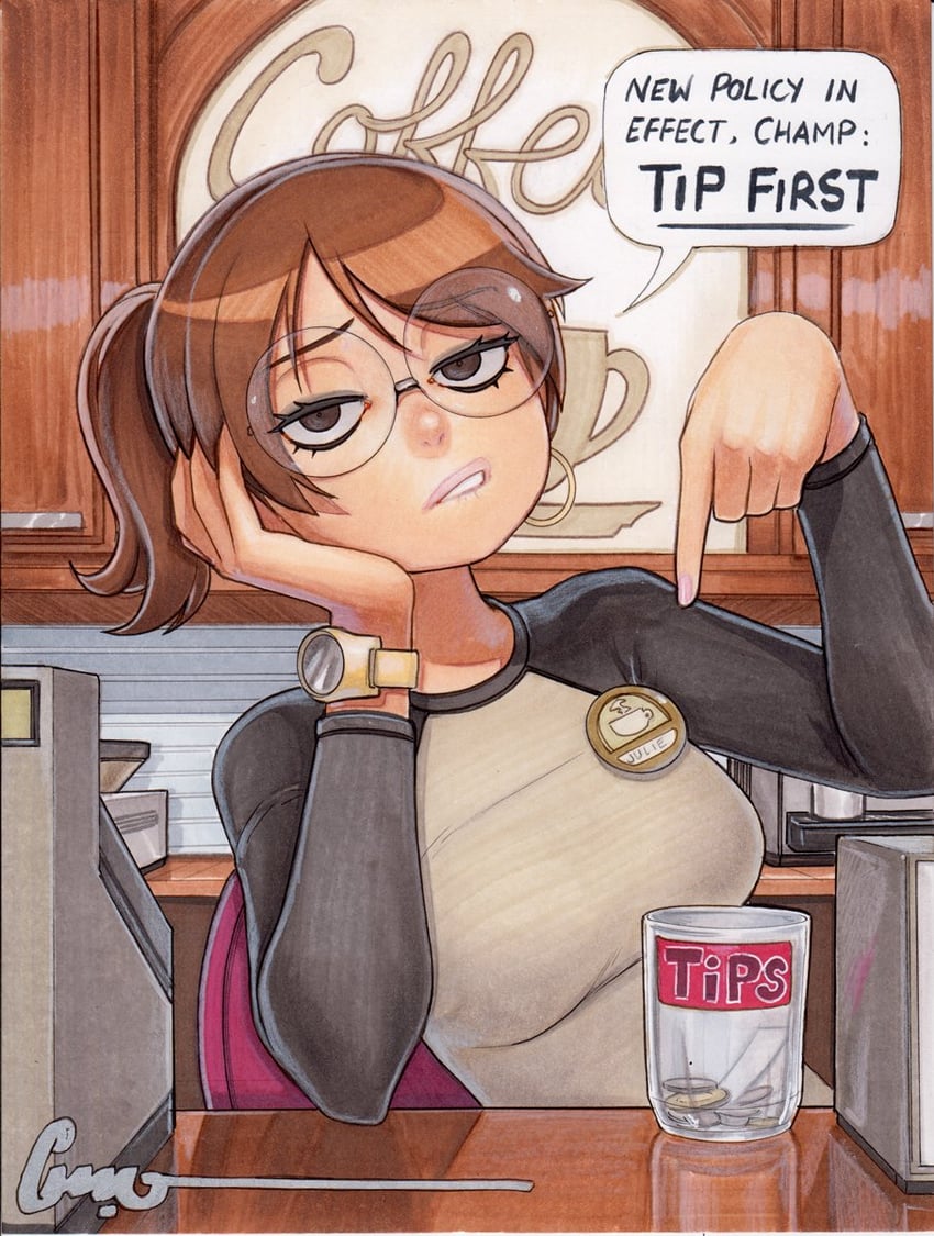 julie powers (scott pilgrim and 1 more) drawn by omar_dogan