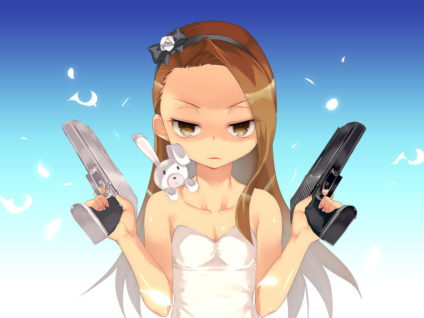 minase iori and usa-chan (idolmaster) drawn by maitake_(loose)