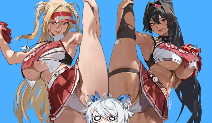 bay, clay, and poli (goddess of victory: nikke) drawn by hintobento