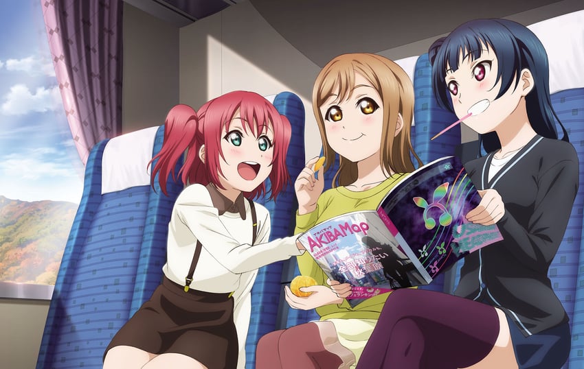 tsushima yoshiko, kunikida hanamaru, and kurosawa ruby (love live! and 1 more)