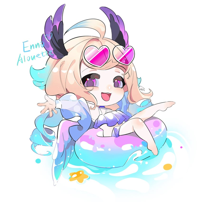 enna alouette (nijisanji and 1 more) drawn by mushroom_0513