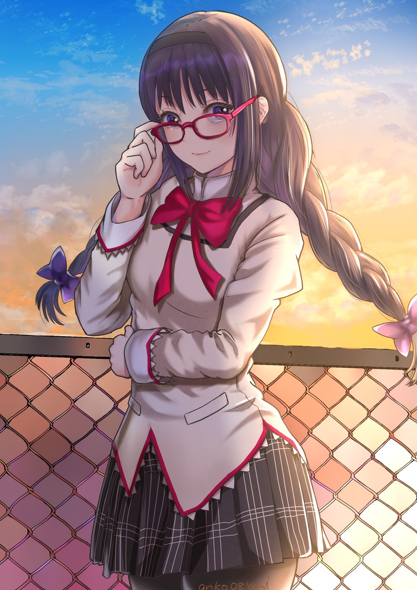 akemi homura (mahou shoujo madoka magica) drawn by yami_anko