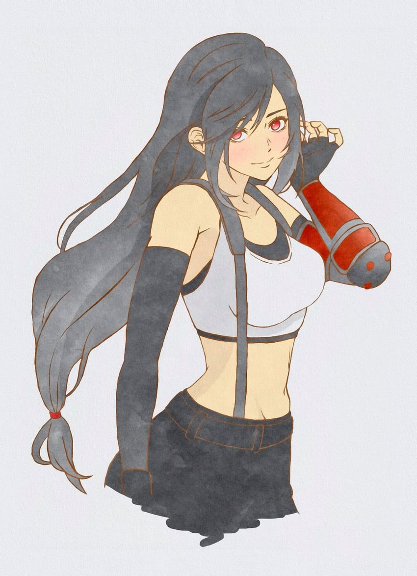 tifa lockhart (final fantasy and 2 more) drawn by 11hana06