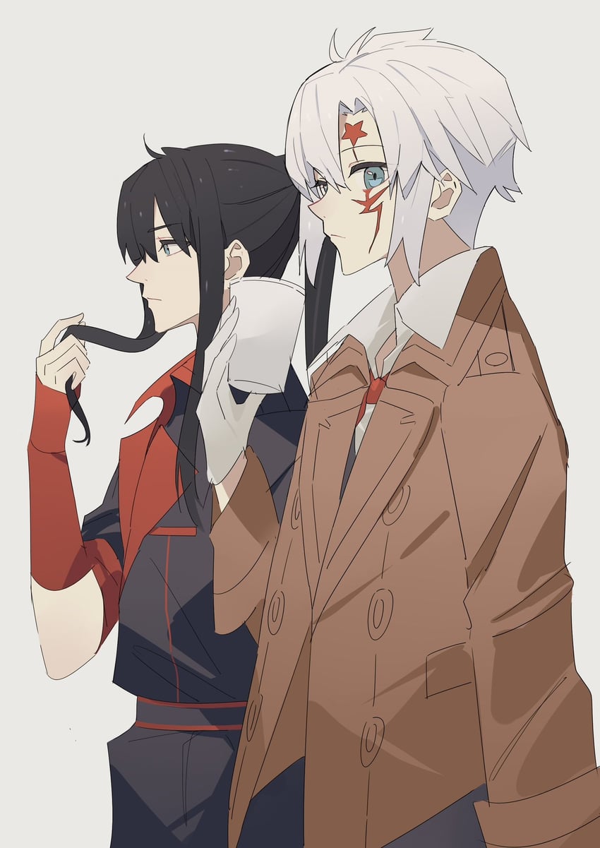 allen walker and kanda yuu (d.gray-man) drawn by george_man