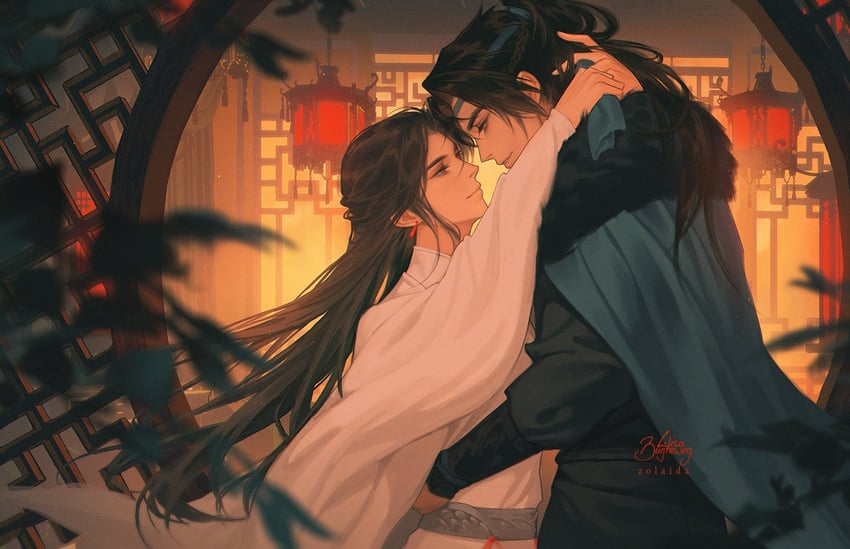 shen zechuan and xiao chiye (qiang jin jiu) drawn by lisa_buijteweg