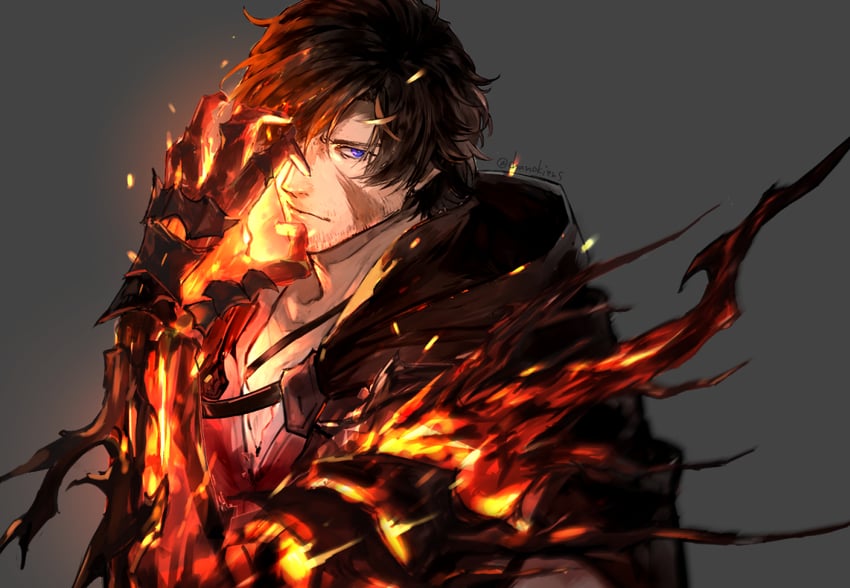 clive rosfield (final fantasy and 1 more) drawn by chanokiens