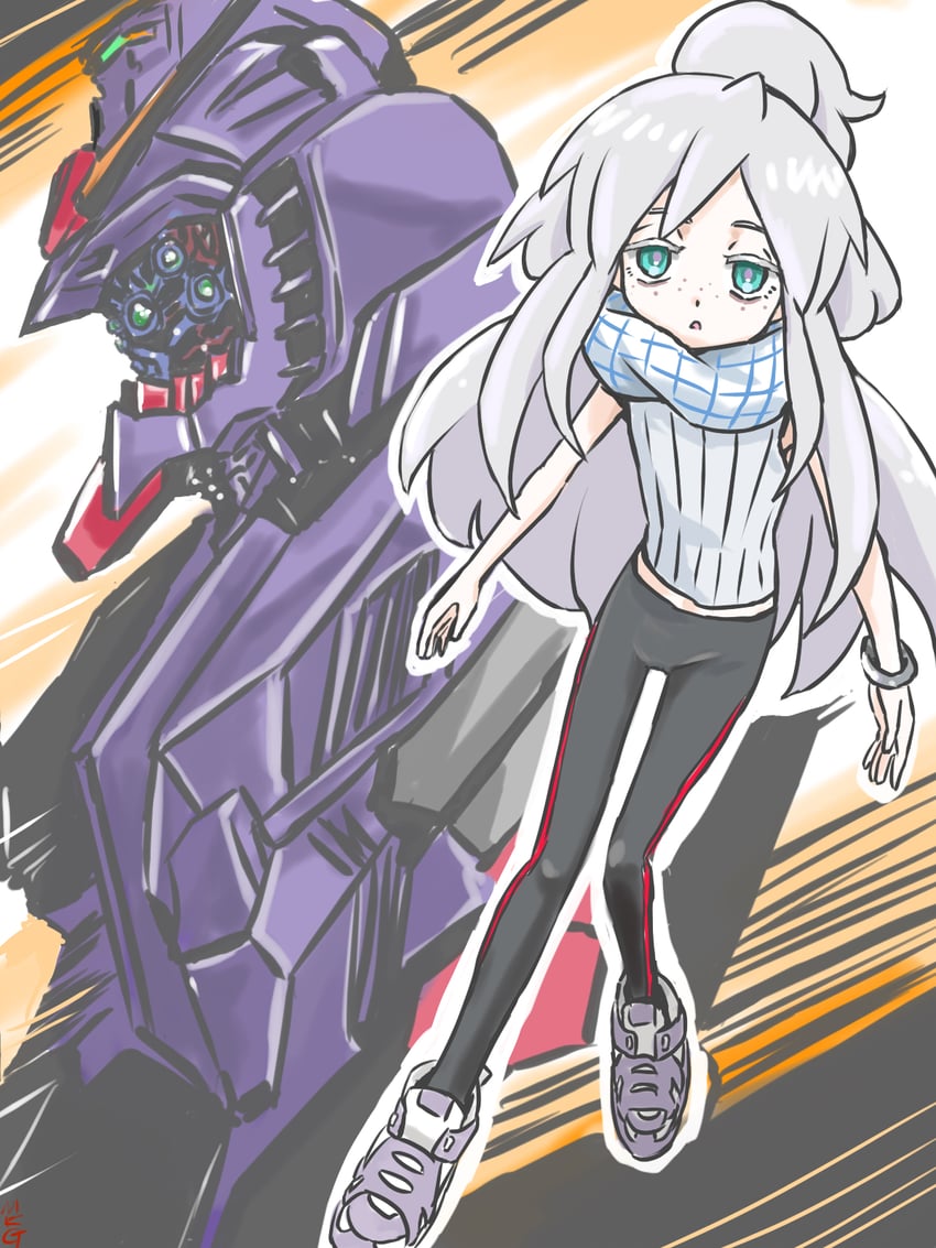 deux murasame and psycho gundam (gundam and 1 more) drawn by mukago