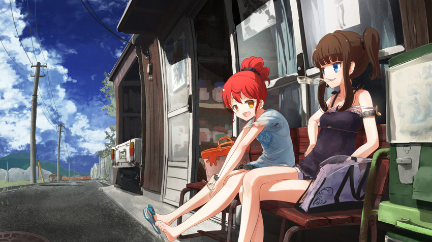 kurosu aroma and shiratama mikan (pretty series and 1 more) drawn by ruru_ashihara