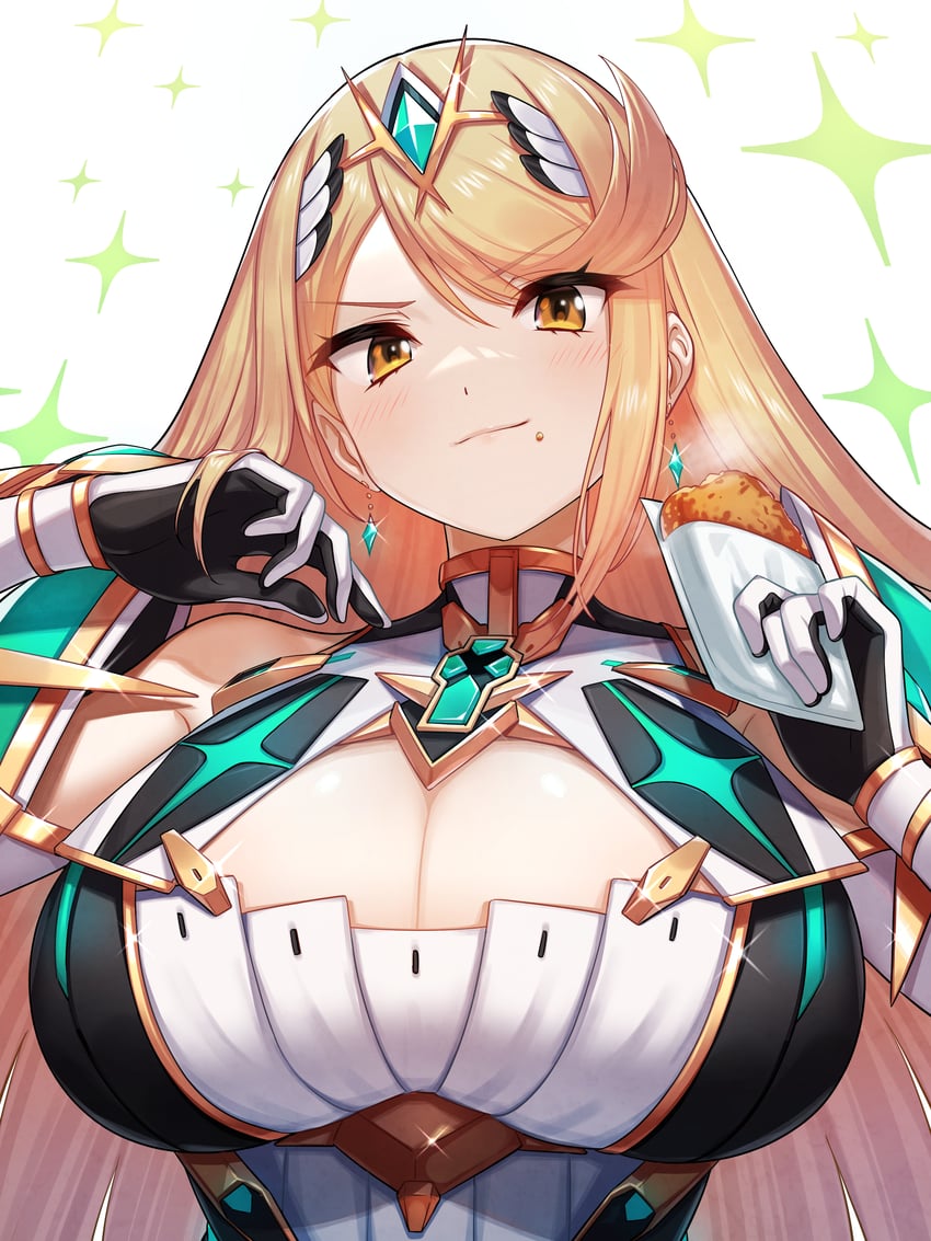 mythra (xenoblade chronicles and 1 more) drawn by green322