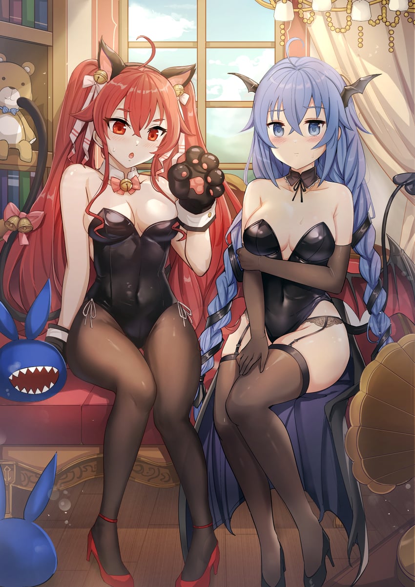 roxy migurdia, eris greyrat, and twing glutti (mushoku tensei and 2 more) drawn by yougenko
