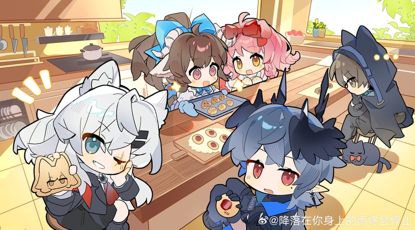 texas, lappland, goldenglow, eyjafjalla, lappland the decadenza, and 4 more (arknights) drawn by saucer_(saucer752)