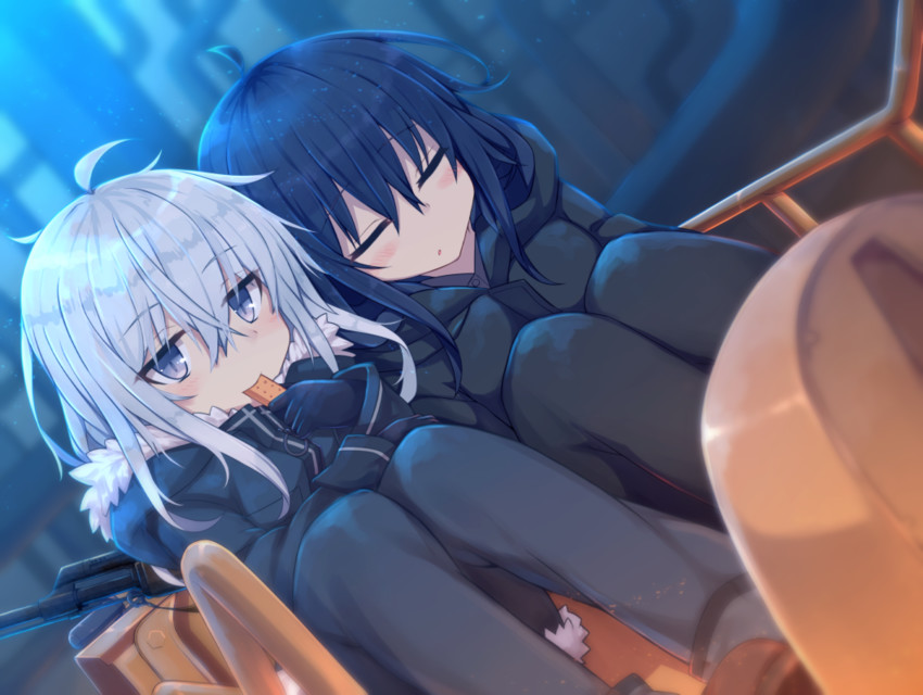 hibiki and akatsuki (kantai collection and 1 more) drawn by lolikaku