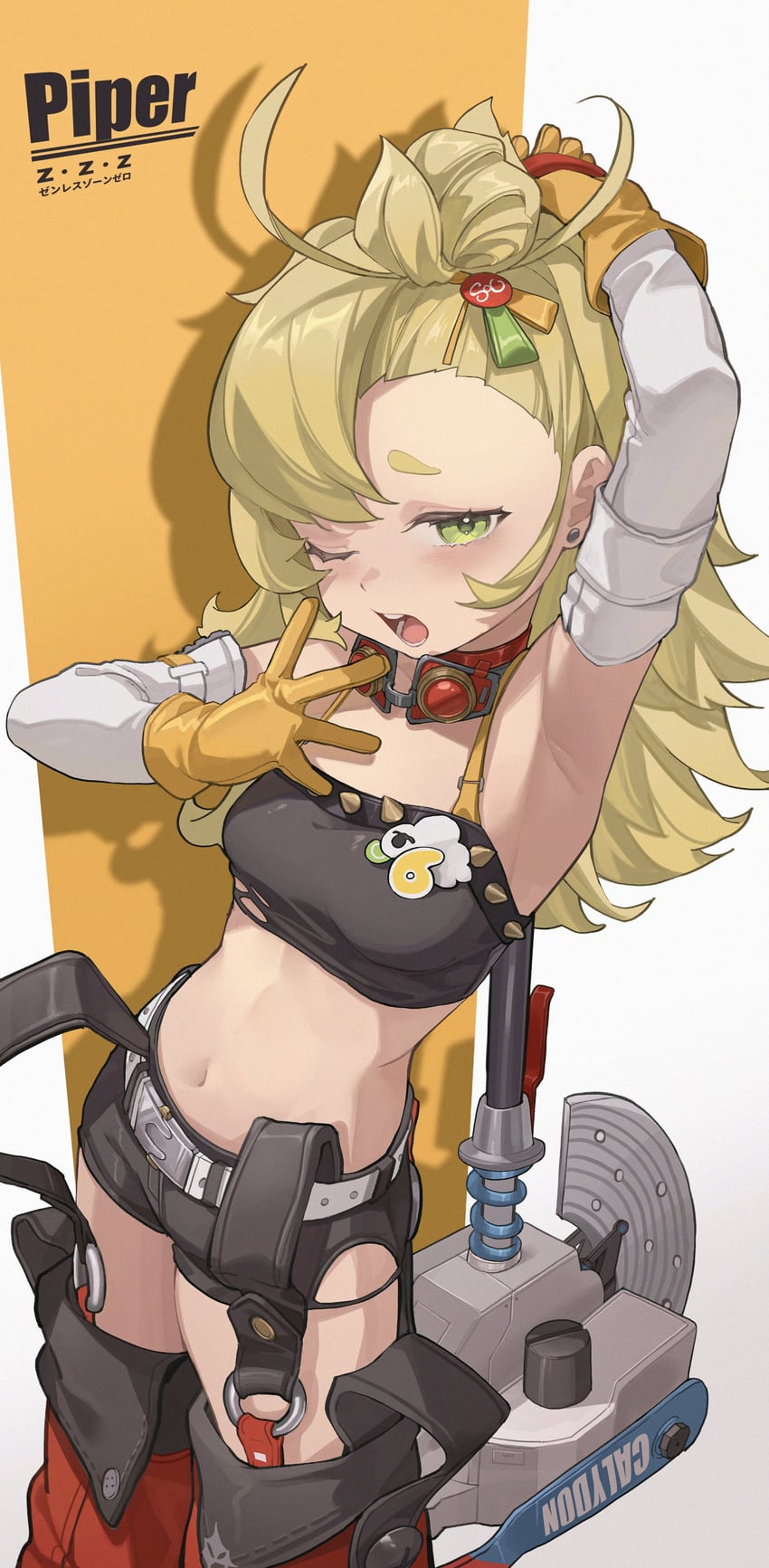 piper wheel (zenless zone zero) drawn by midori_fufu
