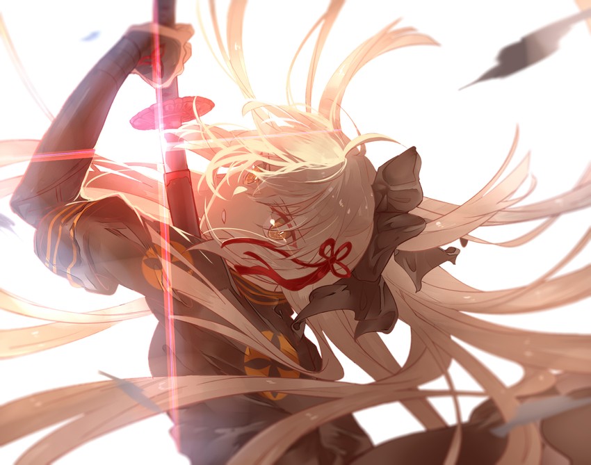 okita souji and okita souji alter (fate and 1 more) drawn by helgaokita