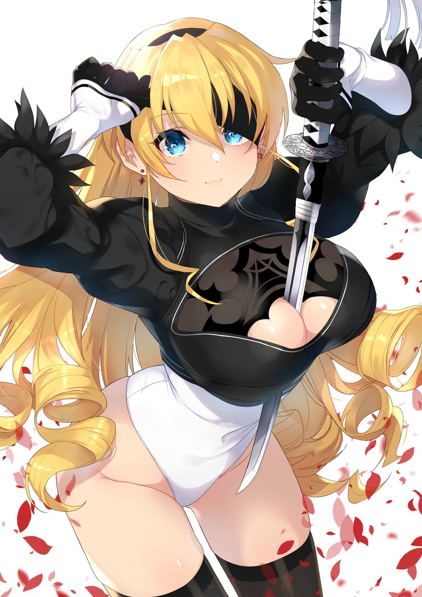 2b and claire harvey (nier and 2 more) drawn by inari_(inariya)