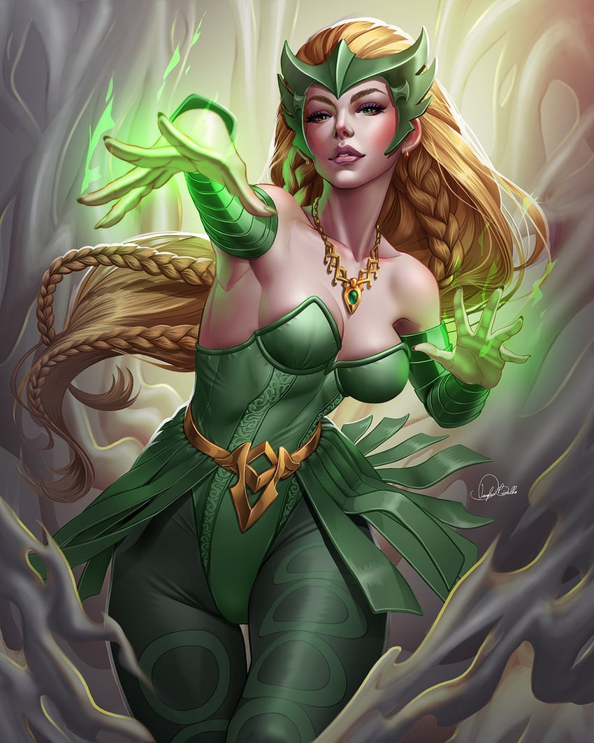 enchantress (marvel) drawn by douglas_bicalho
