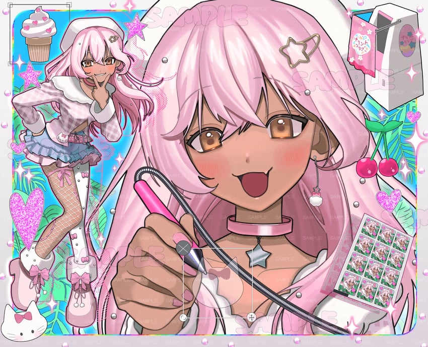 hello kitty (original and 2 more) drawn by poin_(goruchopame)