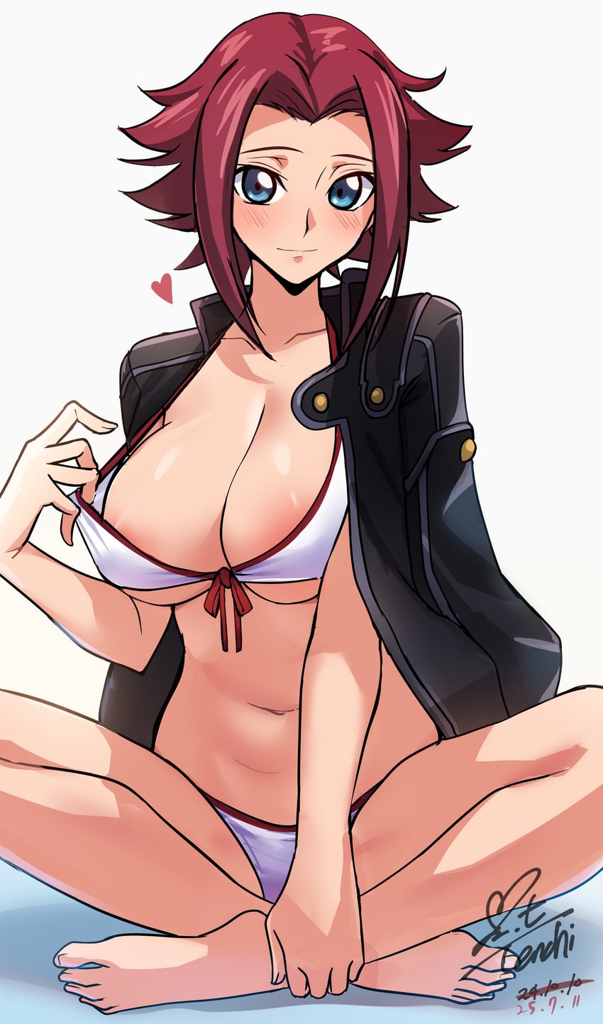 kouzuki kallen (code geass) drawn by yoo_tenchi
