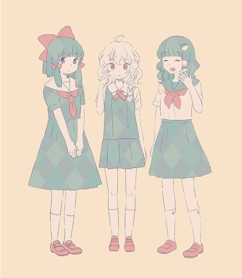 hakurei reimu, kirisame marisa, and kochiya sanae (touhou) drawn by keyaki_(mora_ll)