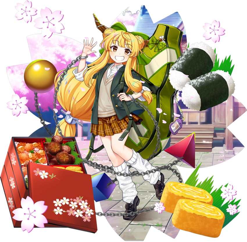 ibuki suika (touhou and 1 more) drawn by rotte_(1109)