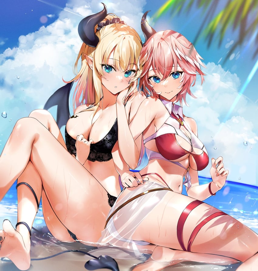 takane lui and yuzuki choco (hololive) drawn by kasumi_komo