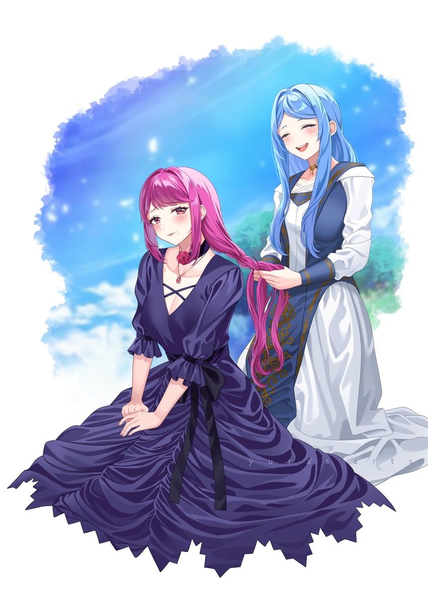ivy and lumera (fire emblem and 1 more) drawn by yura_s_arts
