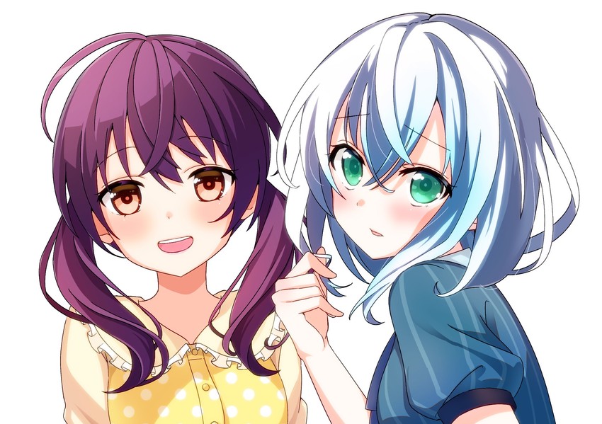 kurata mashiro and futaba tsukushi (bang dream!) drawn by tawai