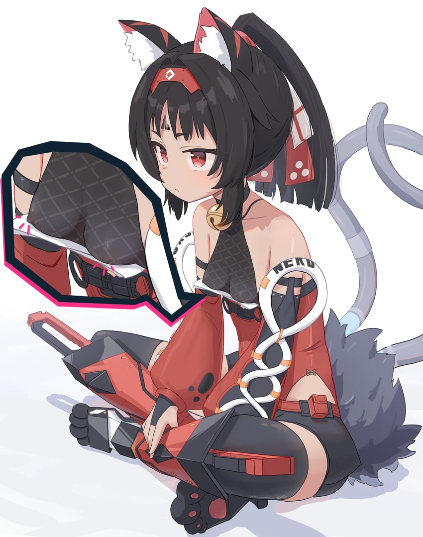nekomiya mana (zenless zone zero) drawn by porty_ramram