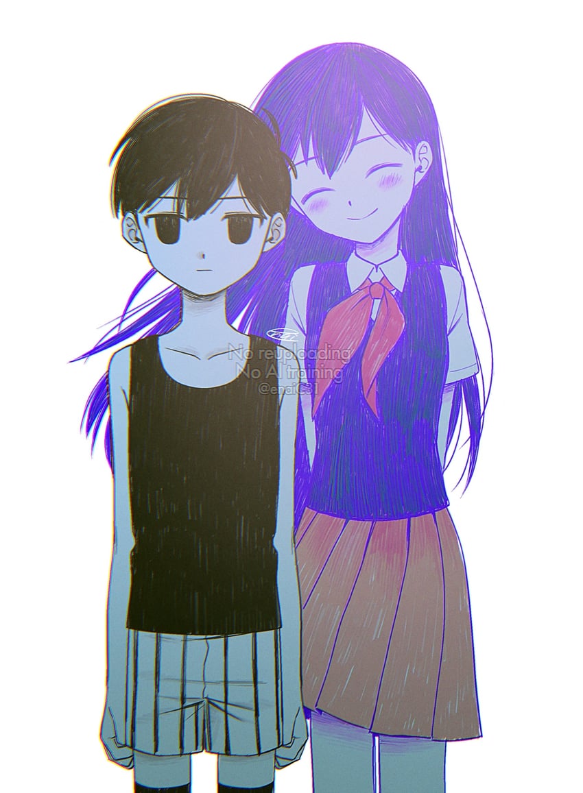 omori and mari (omori) drawn by menma_(enaic31)