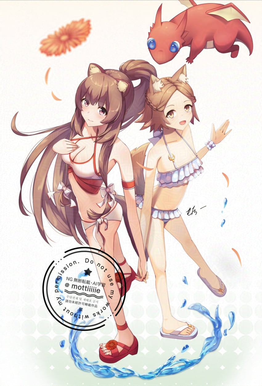 raphtalia, wyndia, and gaelion (tate no yuusha no nariagari) drawn by mottiie