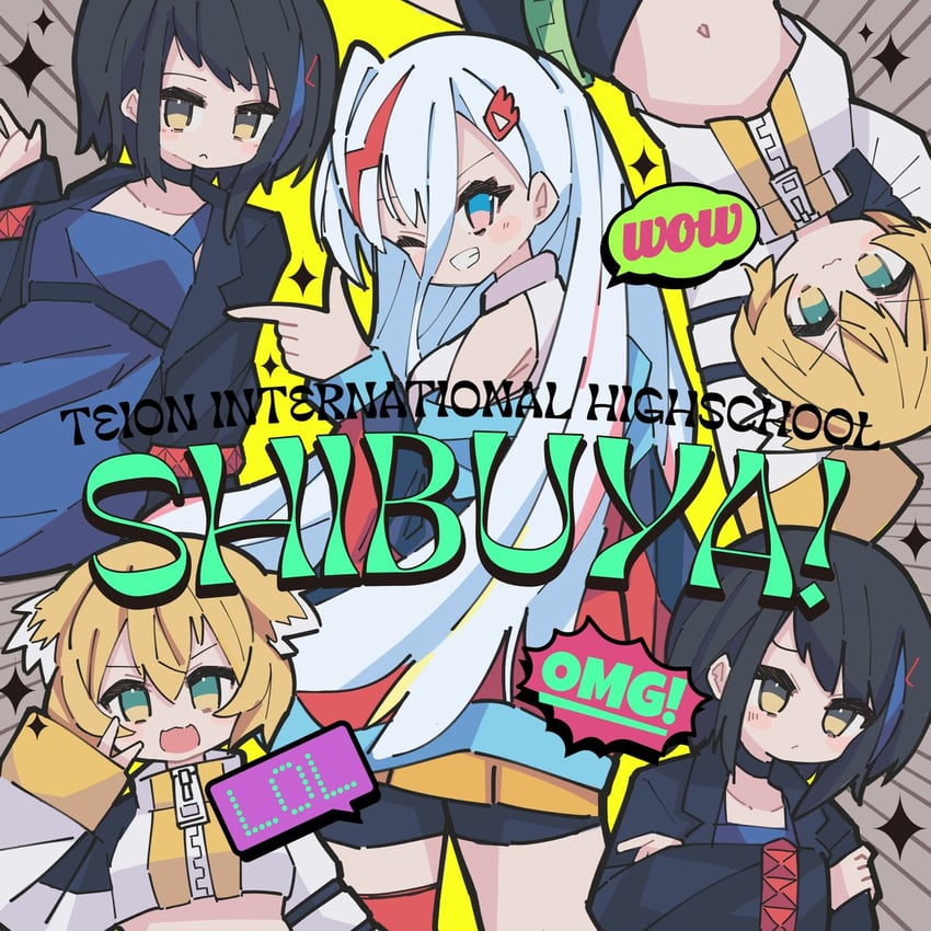 seto mitsuki, houou karin, and taiga lucia (denonbu) drawn by momochi_tama